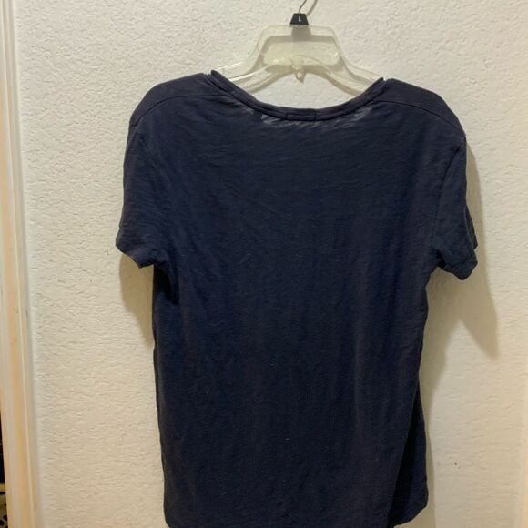 ATM Anthony Thomas Melillo Navy Cotton Short Sleeve T-Shirt Size XS/S - Picture 4 of 6